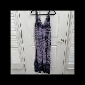 Gypsy 05 💜 Purple and Lavender💜  Tie Dye Maxi Dress – VINTAGE - RARE